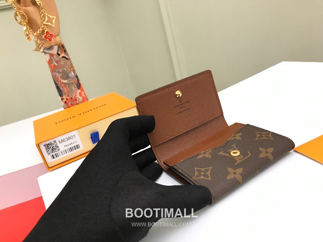 Louis Vuitton Enveloppe Carte de Visite Monogram Coated Canvas Brown Card Holder 루이비통 앙벨로프 카르트 드 비지트 모노그램 코팅 캔버스 브라운 카드홀더 11cm 5