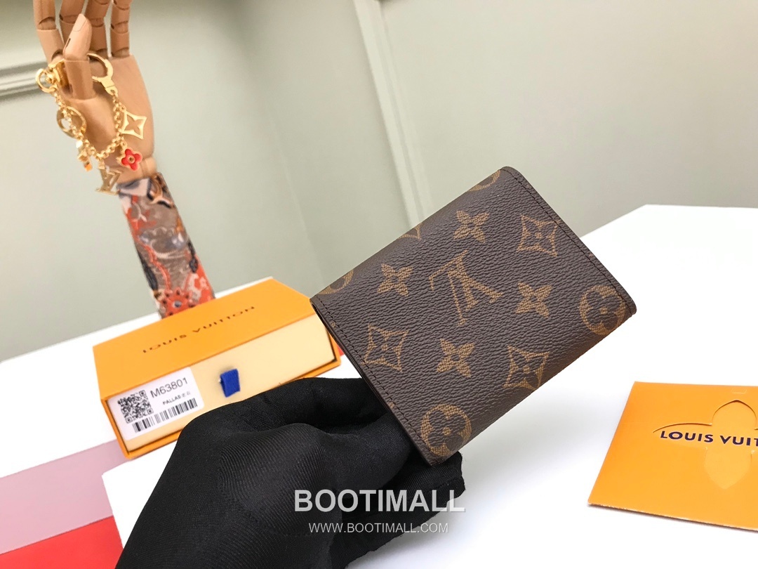 Louis Vuitton Enveloppe Carte de Visite Monogram Coated Canvas Brown Card Holder 루이비통 앙벨로프 카르트 드 비지트 모노그램 코팅 캔버스 브라운 카드홀더 11cm 9