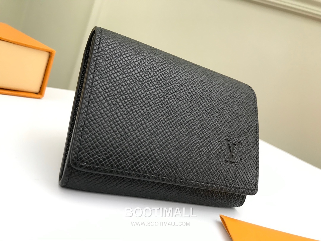 Louis Vuitton Enveloppe Carte de Visite Monogram Coated Canvas Black Card Holder 루이비통 앙벨로프 카르트 드 비지트 모노그램 M64021 코팅 캔버스 블랙 카드홀더 11cm 2