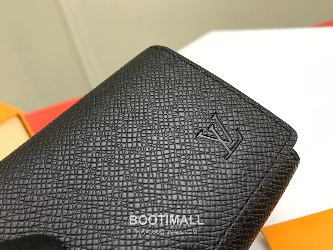 Louis Vuitton Enveloppe Carte de Visite Monogram Coated Canvas Black Card Holder 루이비통 앙벨로프 카르트 드 비지트 모노그램 M64021 코팅 캔버스 블랙 카드홀더 11cm 3