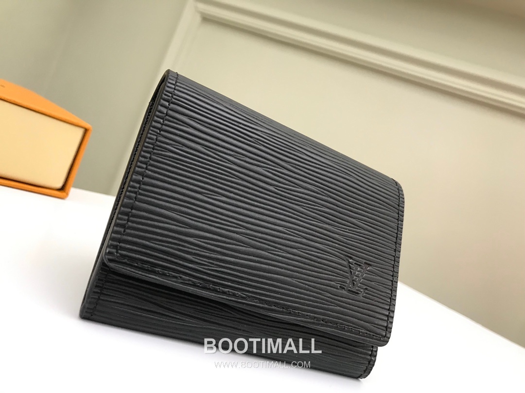 Louis Vuitton Enveloppe Carte de Visite Monogram Coated Canvas Black Card Holder 루이비통 앙벨로프 카르트 드 비지트 모노그램 코팅 캔버스 블랙 카드홀더 11cm 2