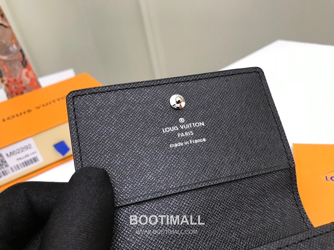 Louis Vuitton Enveloppe Carte de Visite Monogram Coated Canvas Black Card Holder 루이비통 앙벨로프 카르트 드 비지트 모노그램 코팅 캔버스 블랙 카드홀더 11cm 7