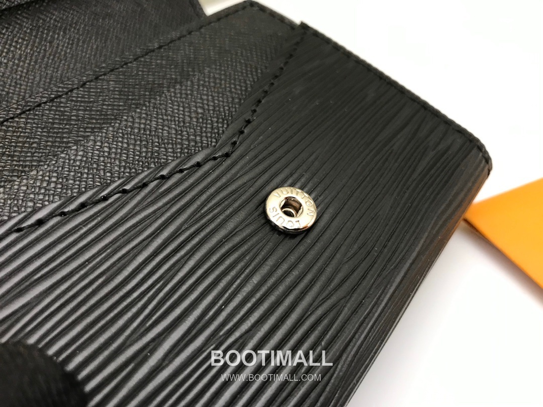 Louis Vuitton Enveloppe Carte de Visite Monogram Coated Canvas Black Card Holder 루이비통 앙벨로프 카르트 드 비지트 모노그램 코팅 캔버스 블랙 카드홀더 11cm 8