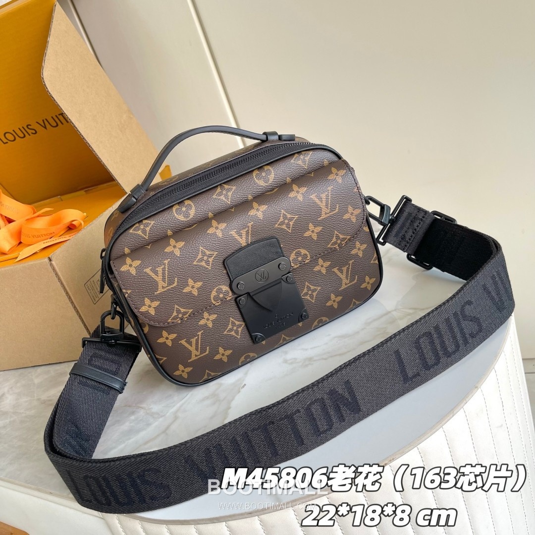 Louis Vuitton S Lock Messenger Monogram Macassar Canvas Bag M45806 루이비통 S 락 메신저 모노그램 마카사르 캔버스 크로스백 22cm 1
