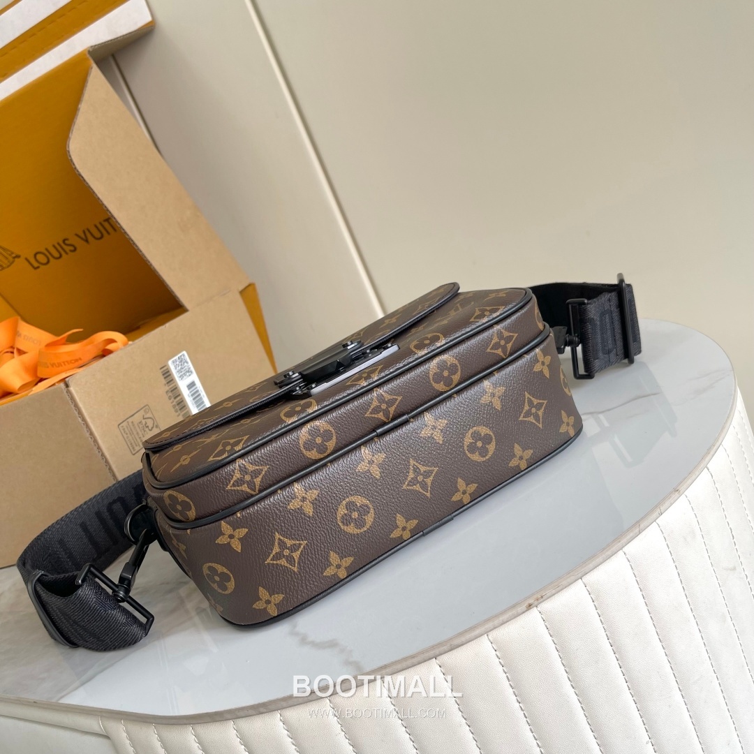 Louis Vuitton S Lock Messenger Monogram Macassar Canvas Bag M45806 루이비통 S 락 메신저 모노그램 마카사르 캔버스 크로스백 22cm 4