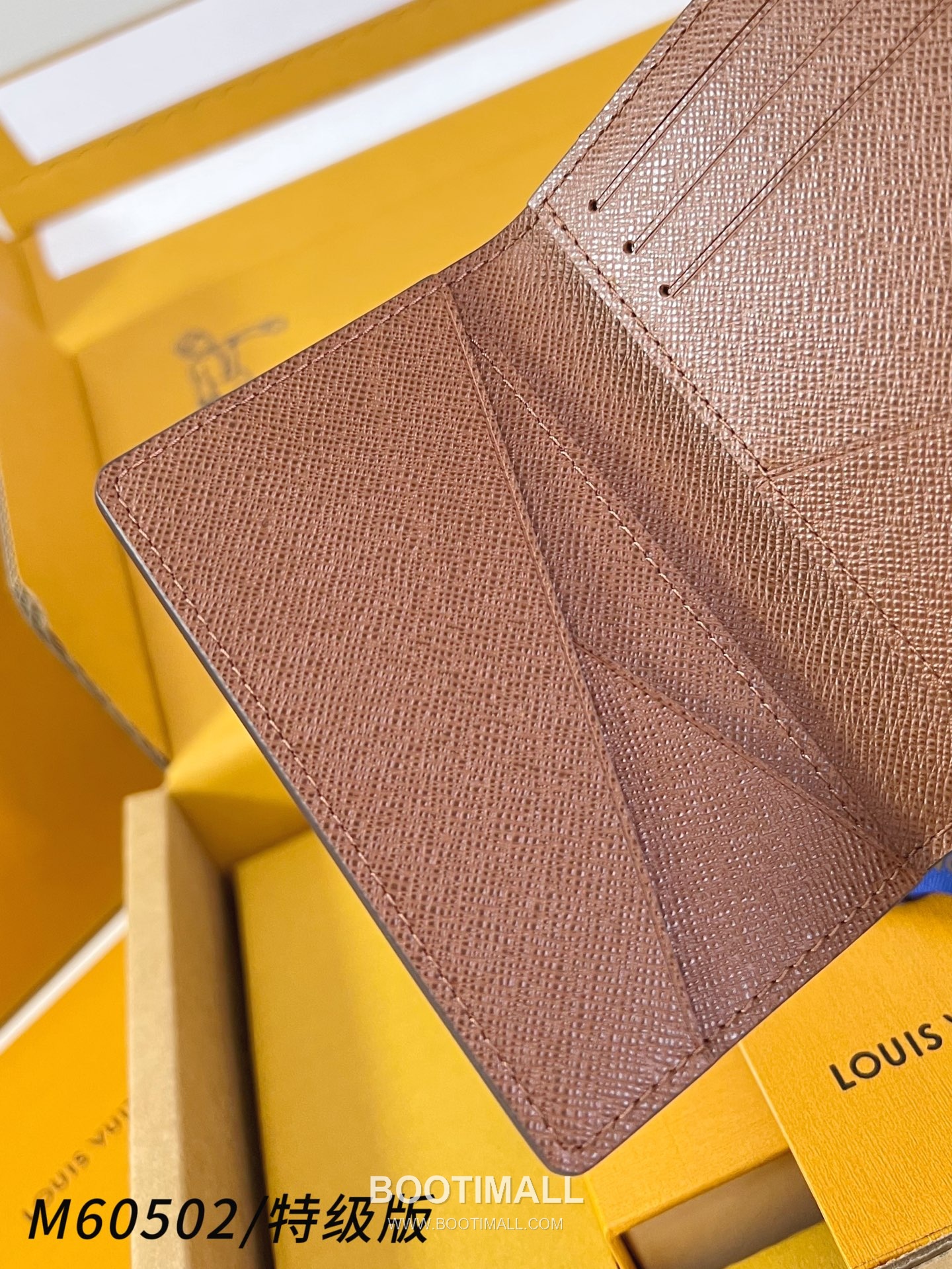 Louis Vuitton Pocket Brushed Monogram Leather Brown Card Holder 루이비통 포켓 브러시드 모노그램 M60502 가죽 브라운 카드홀더 11.1cm 6