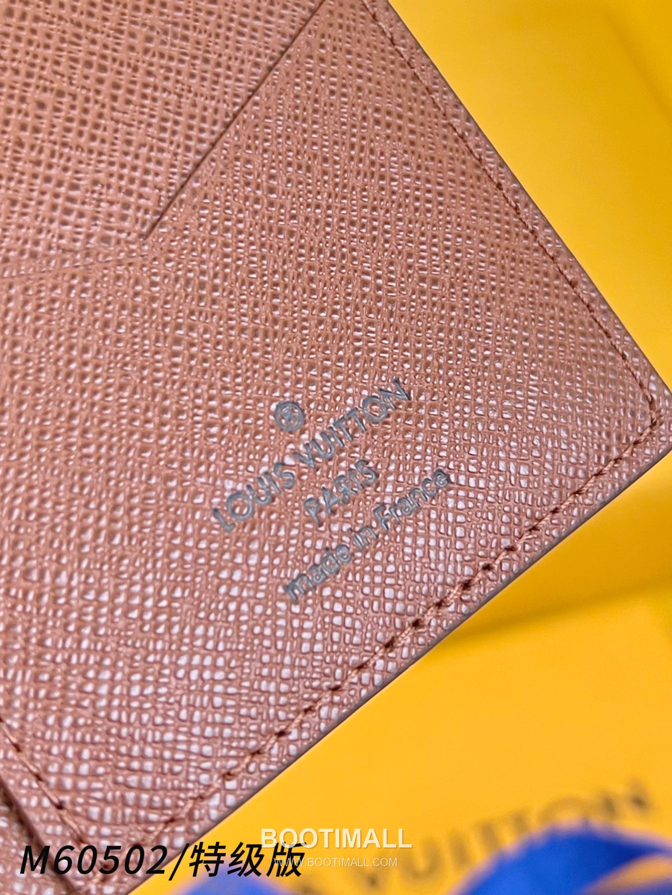 Louis Vuitton Pocket Brushed Monogram Leather Brown Card Holder 루이비통 포켓 브러시드 모노그램 M60502 가죽 브라운 카드홀더 11.1cm 7