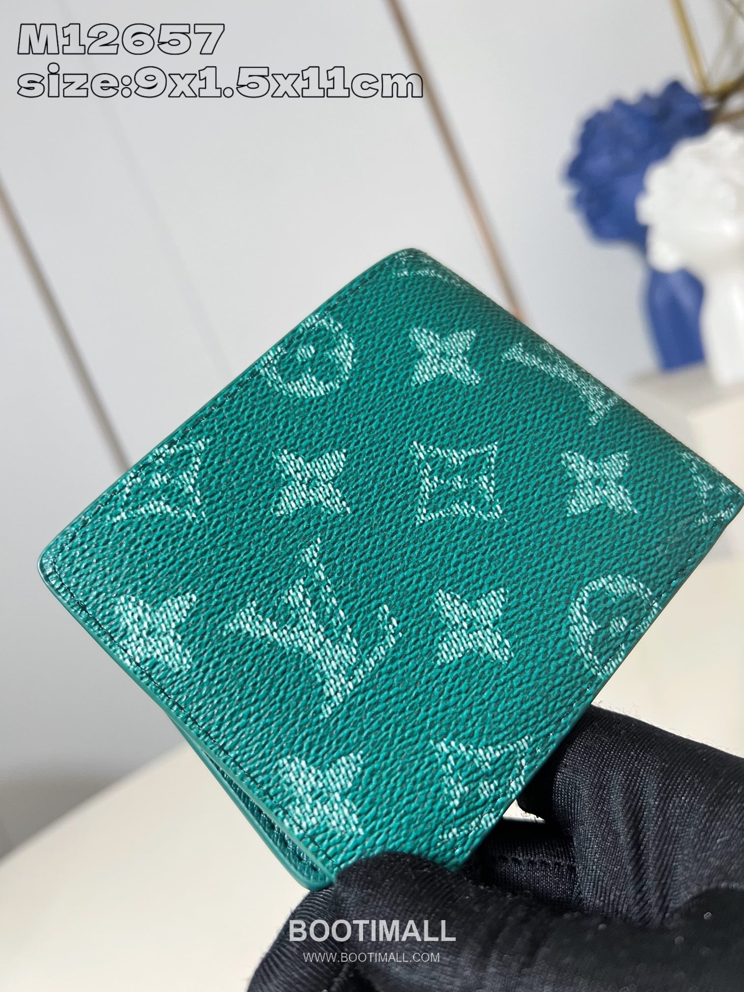 Louis Vuitton Multiple Monogram Heritage Coated Canvas Green Bifold Wallet 루이비통 멀티플 모노그램 헤리티지 M12657 코팅 캔버스 그린 반지갑 11.5cm 3