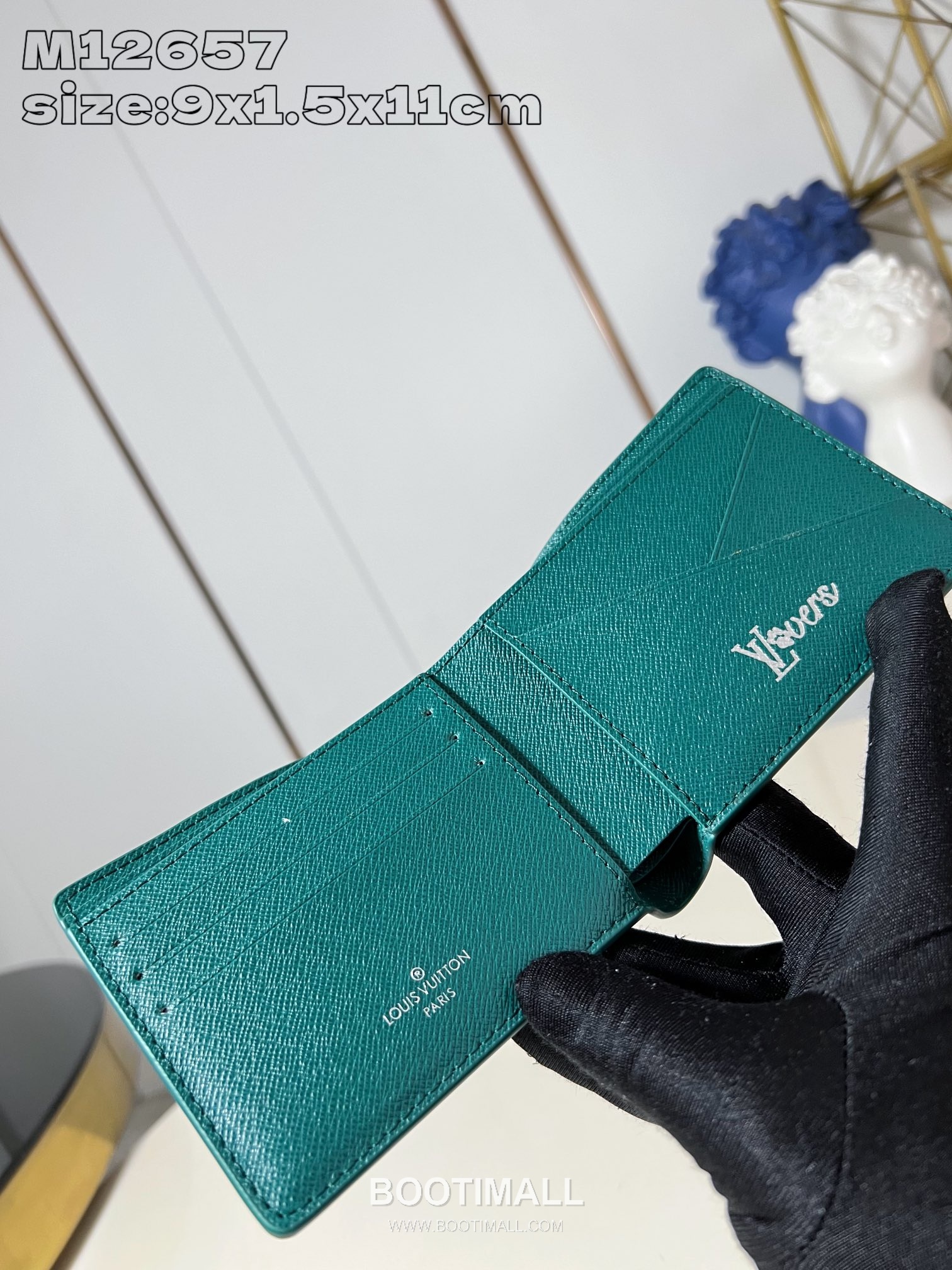 Louis Vuitton Multiple Monogram Heritage Coated Canvas Green Bifold Wallet 루이비통 멀티플 모노그램 헤리티지 M12657 코팅 캔버스 그린 반지갑 11.5cm 5