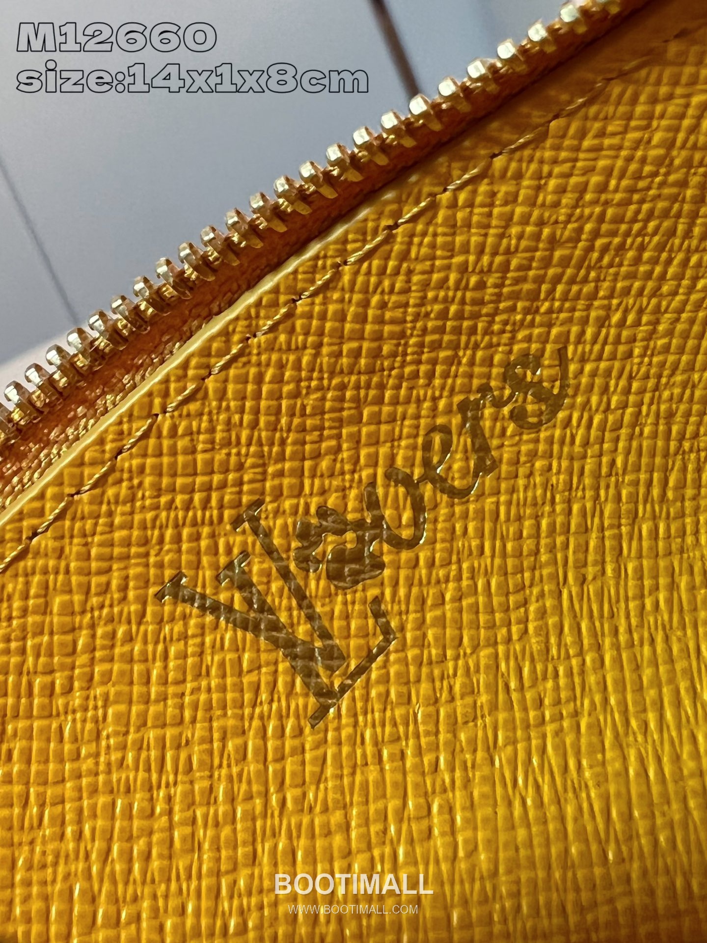 Louis Vuitton Damier Monogram Marque Coated Canvas Yellow Card Holder 루이비통 다미에 모노그램 마르크 M12660 코팅 캔버스 옐로우 카드홀더 14.5cm 7