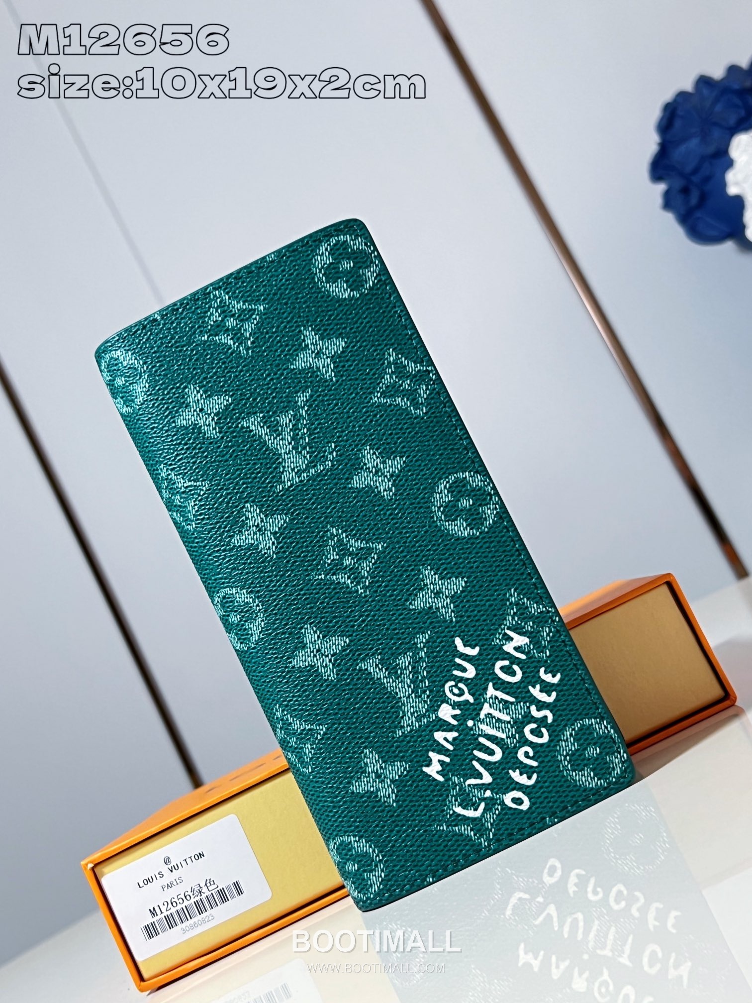 Louis Vuitton Brazza Monogram Heritage Coated Canvas Green Long Wallet 루이비통 브라짜 모노그램 헤리티지 M12656 코팅 캔버스 그린 장지갑 19cm 1