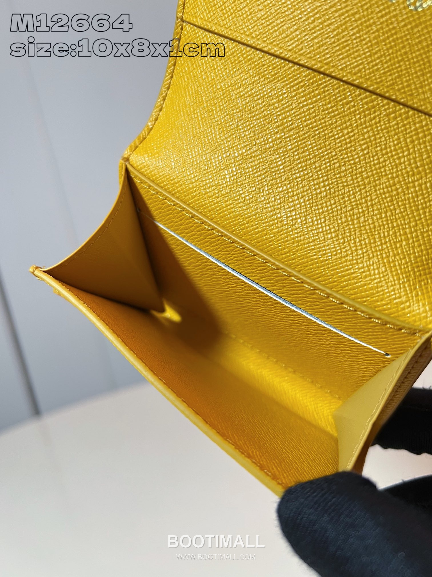 Louis Vuitton Monogram Heritage Marque Accordion Coated Canvas Yellow Card Holder 루이비통 모노그램 헤리티지 마르크 아코디언 코팅 캔버스 옐로우 카드홀더 10.5cm 8