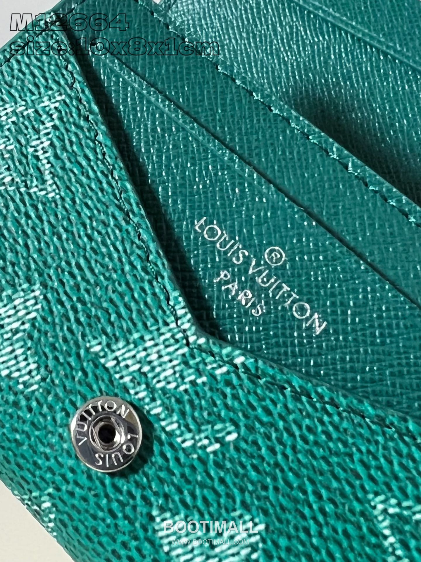 Louis Vuitton Monogram Heritage Marque Coated Canvas Green Card Holder 루이비통 모노그램 헤리티지 마르크 코팅 캔버스 그린 카드홀더 10.5cm 6