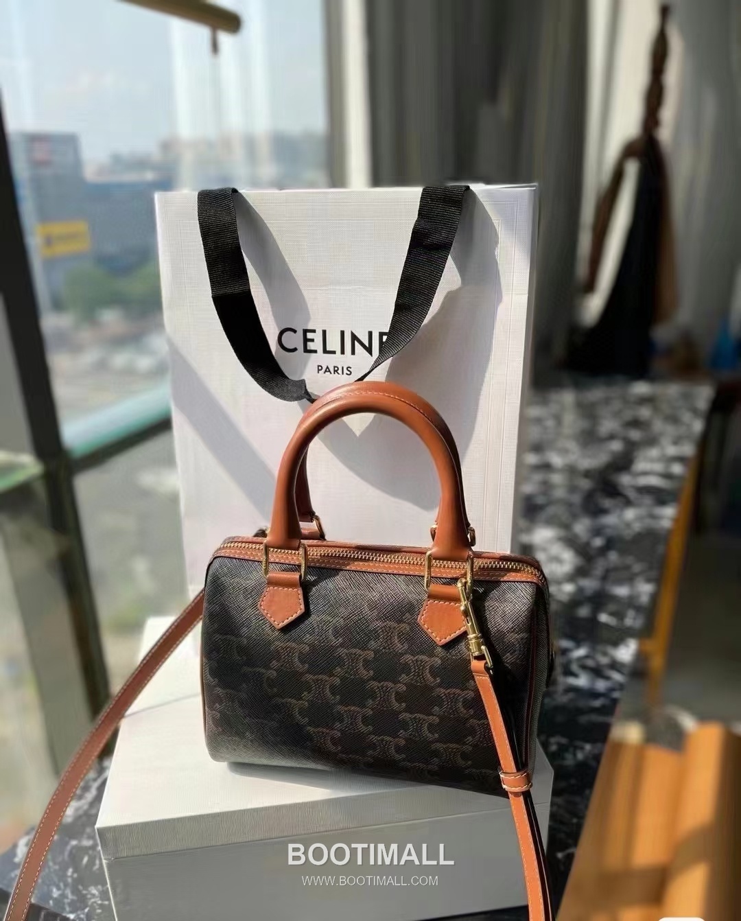Celine Triomphe 113772 Calfskin Boston Bag 셀린느 113772 카프스킨 보스턴백 20cm 3