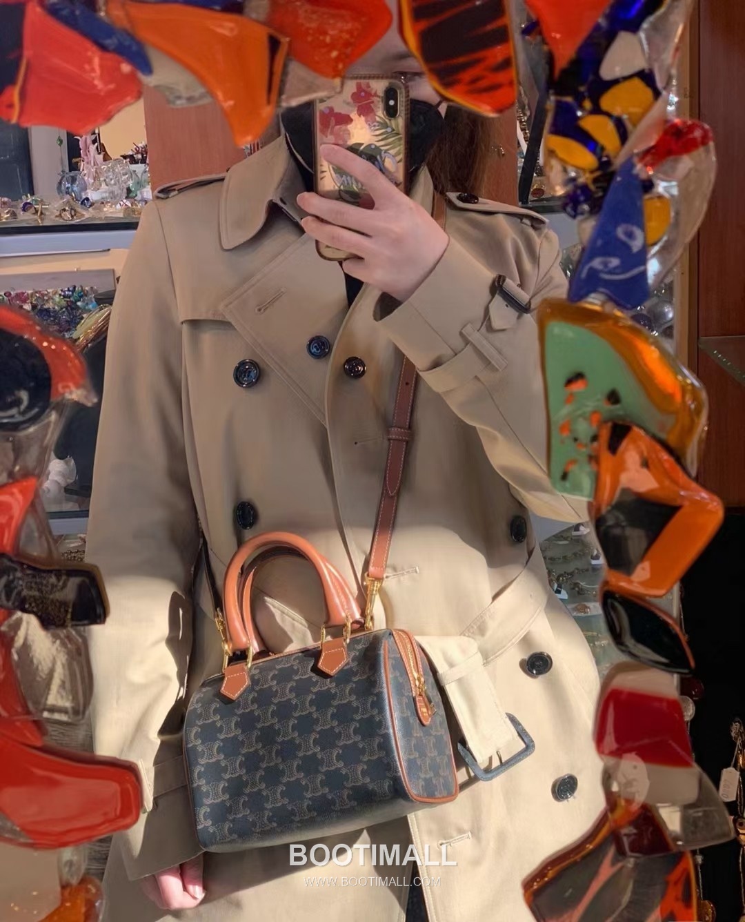 Celine Triomphe 113772 Calfskin Boston Bag 셀린느 113772 카프스킨 보스턴백 20cm 6