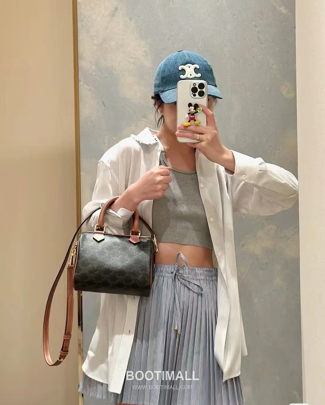 Celine Triomphe 113772 Calfskin Boston Bag 셀린느 113772 카프스킨 보스턴백 20cm 7