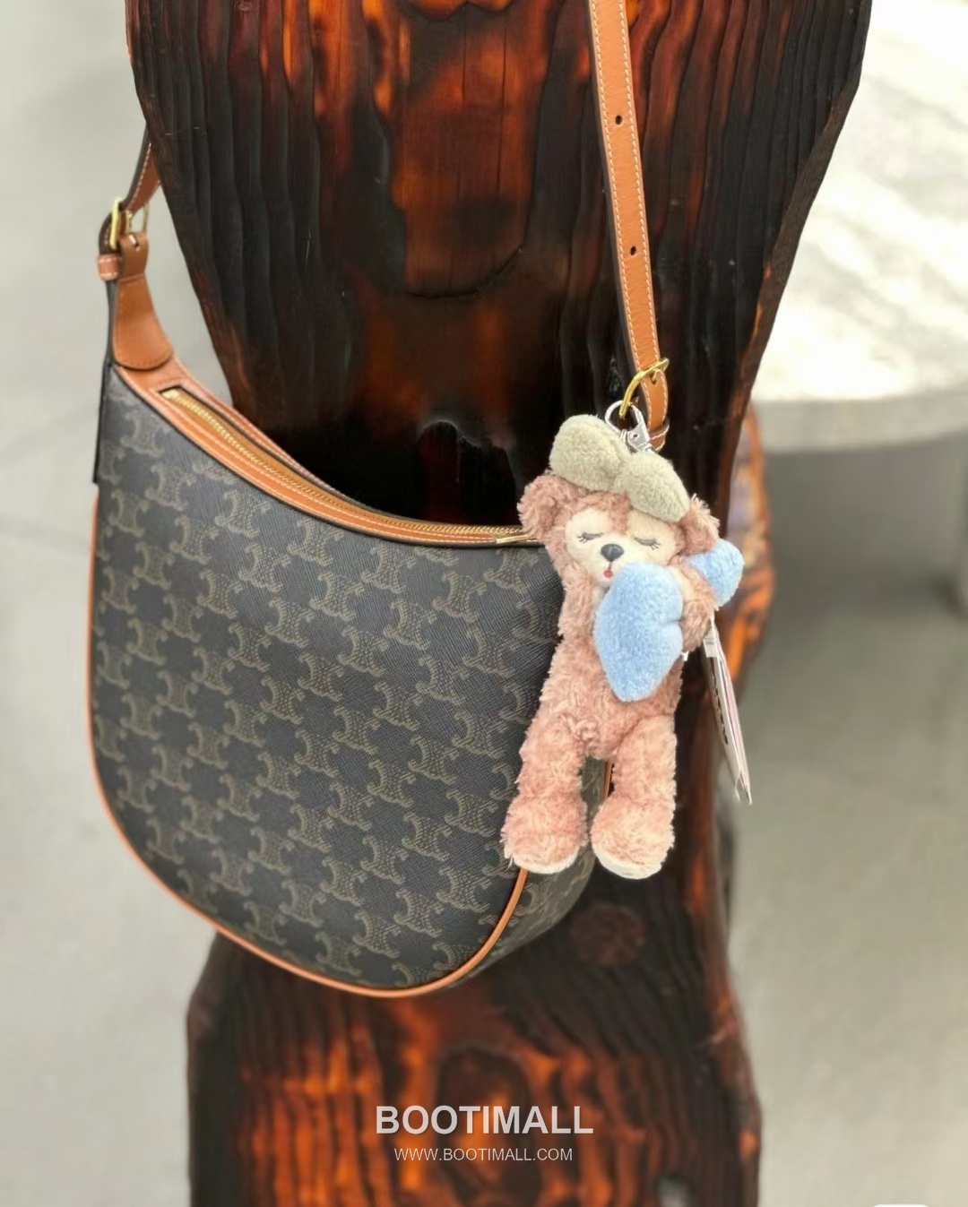 Celine HOBO Triomphe 117252 Calfskin Brown Hobo Bag 셀린느 HOBO 117252 카프스킨 브라운 호보백 24cm 5