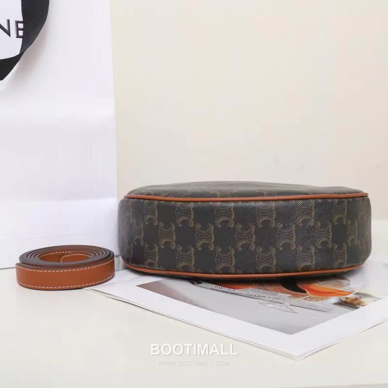 Celine HOBO Triomphe 117252 Calfskin Brown Hobo Bag 셀린느 HOBO 117252 카프스킨 브라운 호보백 24cm 11