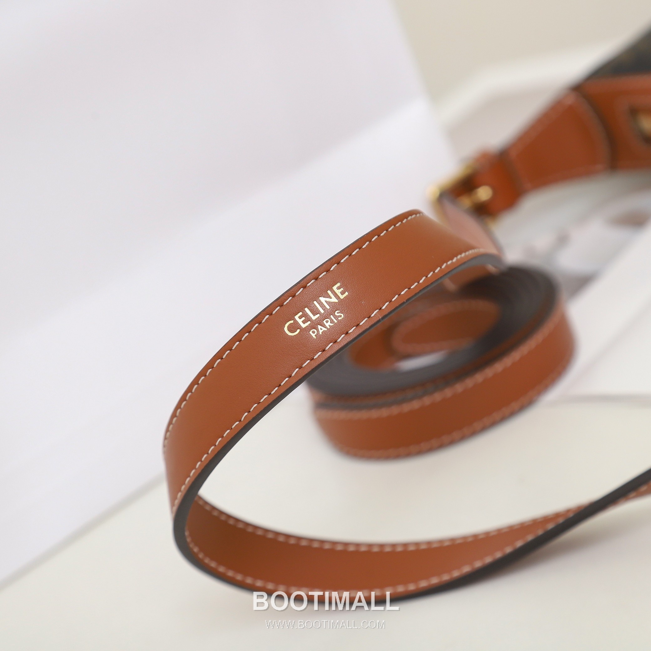 Celine HOBO Triomphe 117252 Calfskin Brown Hobo Bag 셀린느 HOBO 117252 카프스킨 브라운 호보백 24cm 13