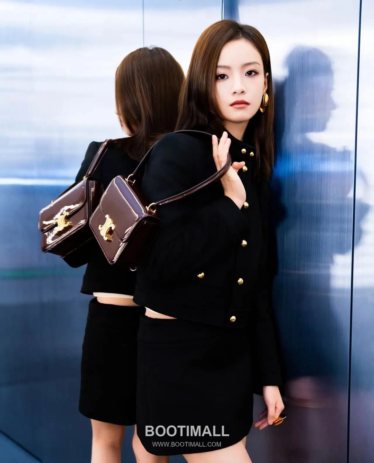 Celine Triomphe 118053 Calfskin Red Shoulder Bag 셀린느 118053 카프스킨 레드 숄더백 18cm 2