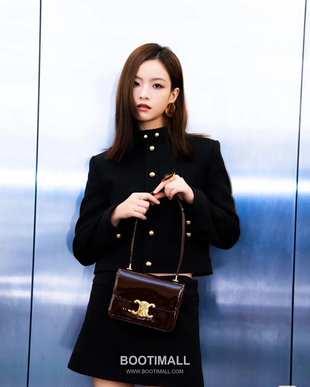 Celine Triomphe 118053 Calfskin Red Shoulder Bag 셀린느 118053 카프스킨 레드 숄더백 18cm 3