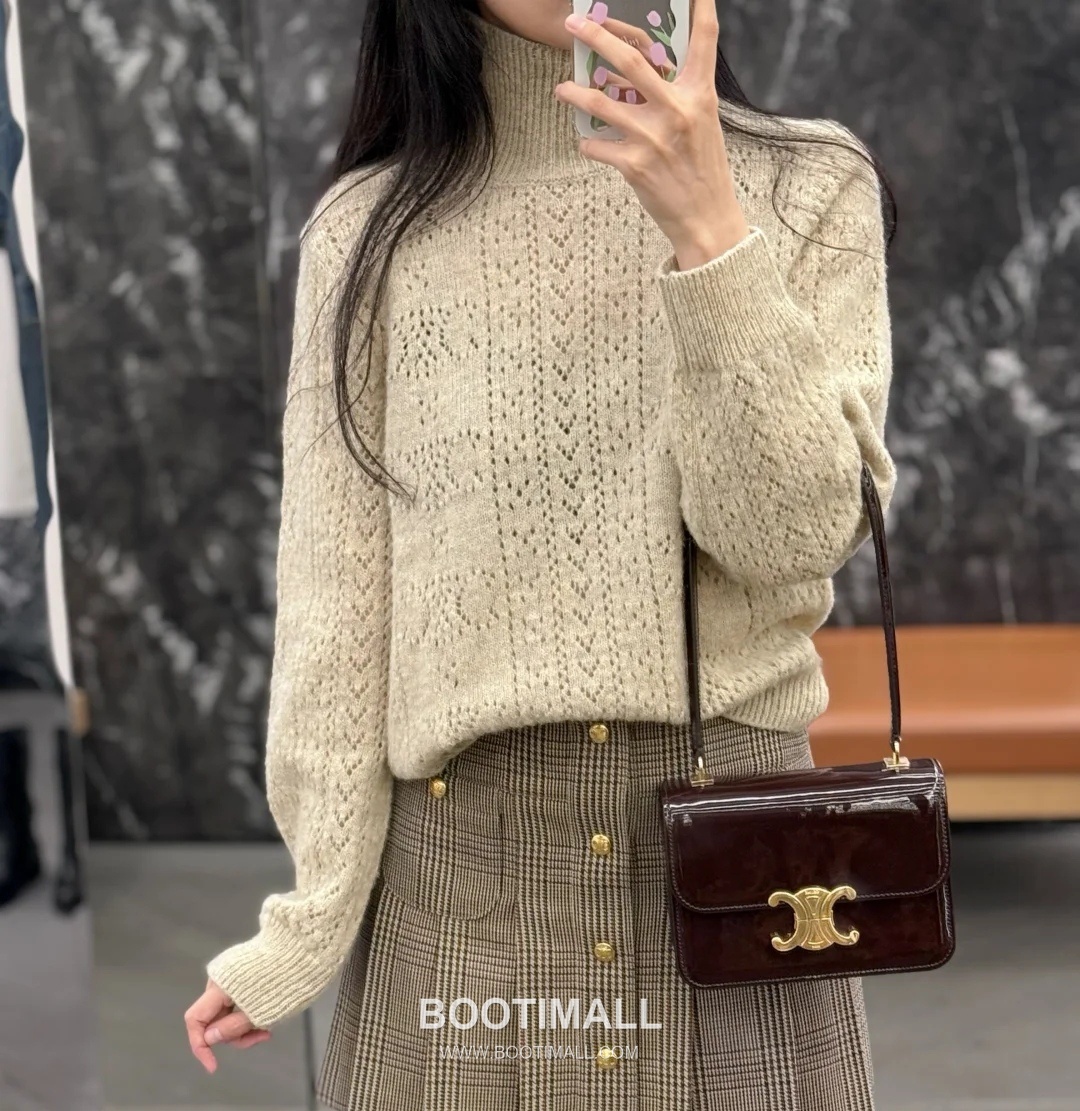 Celine Triomphe 118053 Calfskin Red Shoulder Bag 셀린느 118053 카프스킨 레드 숄더백 18cm 9