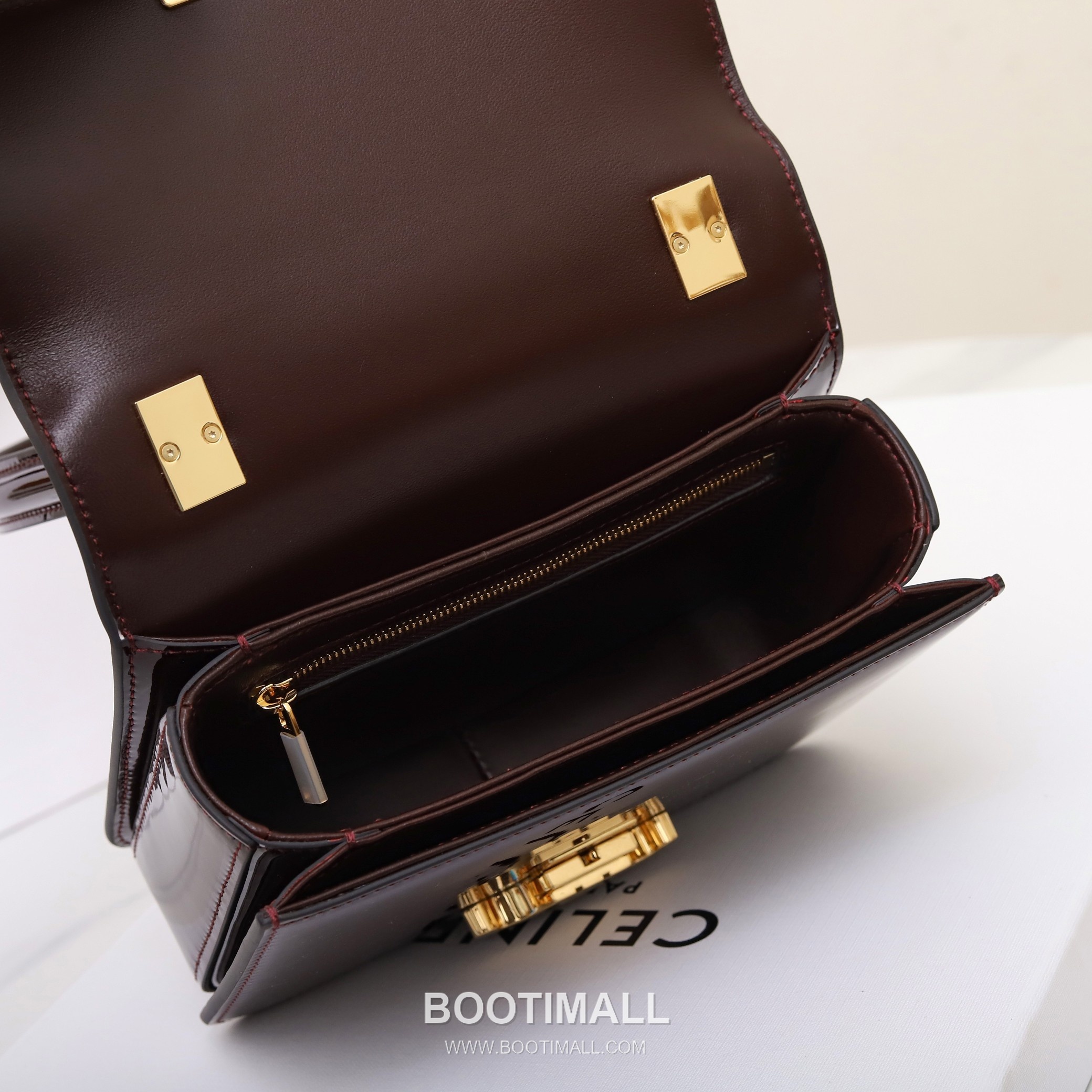 Celine Triomphe 118053 Calfskin Red Shoulder Bag 셀린느 118053 카프스킨 레드 숄더백 18cm 18