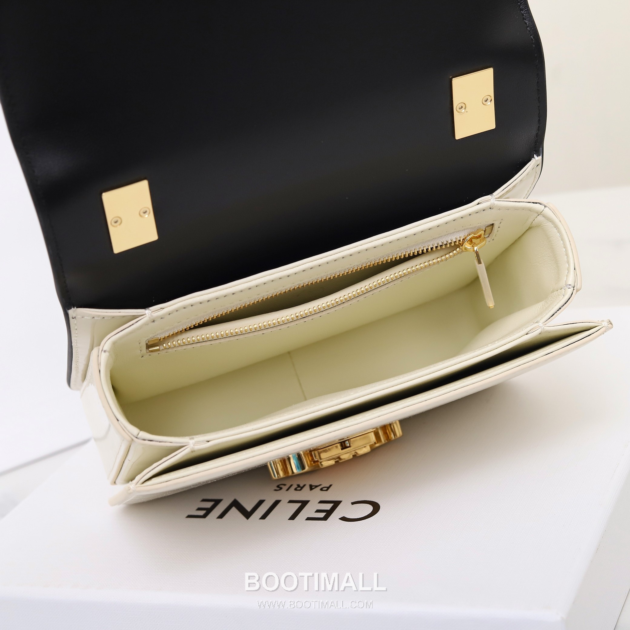 Celine Triomphe 118053 Calfskin Black Shoulder Bag 셀린느 118053 카프스킨 블랙 숄더백 18cm 18