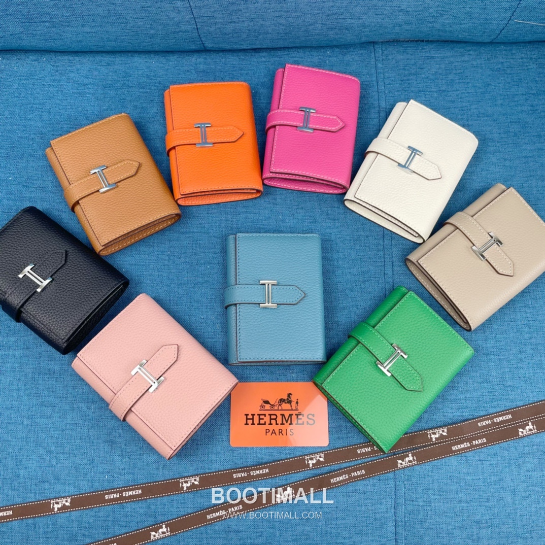 Hermès Togo Leather Compact Trifold Wallet 5176 에르메스 토고 가죽 컴팩트 트리폴드 지갑 12cm 9
