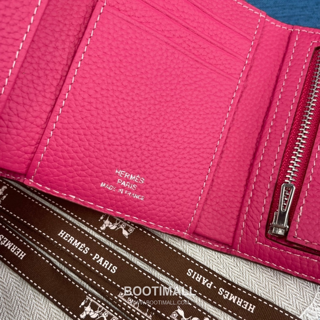 Hermès Togo Leather Compact Trifold Wallet 5176 에르메스 토고 가죽 컴팩트 트리폴드 지갑 12cm 6