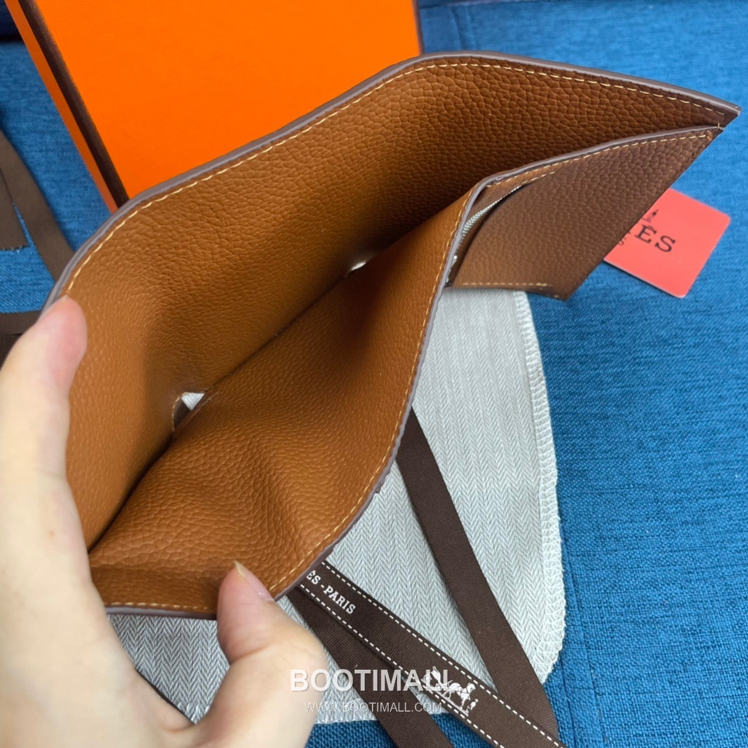 Hermès Togo Leather Compact Trifold Wallet 5176 에르메스 토고 가죽 컴팩트 트리폴드 지갑 12cm 6