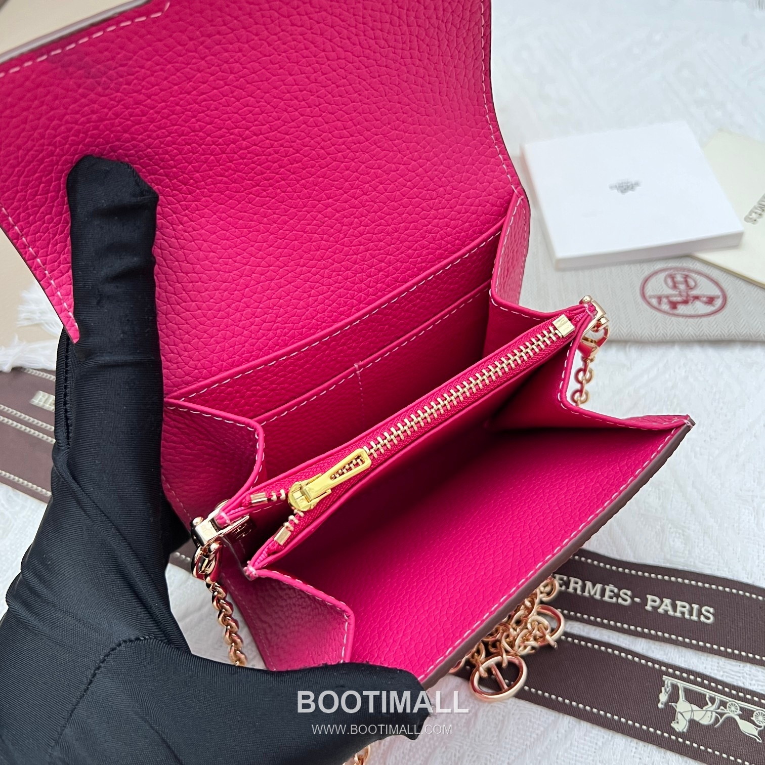 Hermès Constance Togo Leather Compact Wallet 537-1 에르메스 콘스탄스 토고 가죽 컴팩트 반지갑 14cm 7