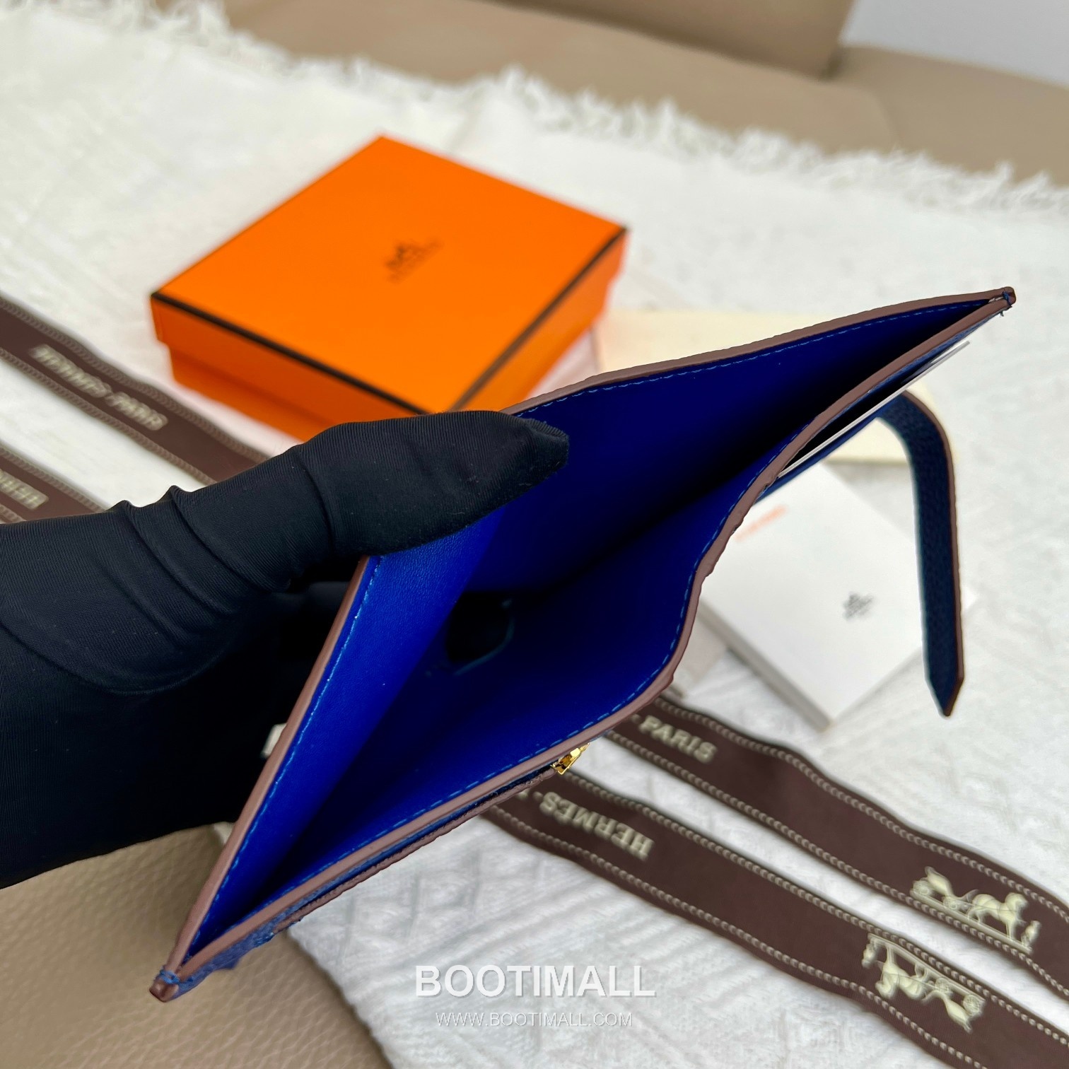 Hermès Togo Leather Vertical Compact Wallet 5120 에르메스 토고 가죽 버티컬 컴팩트 지갑 12cm 8