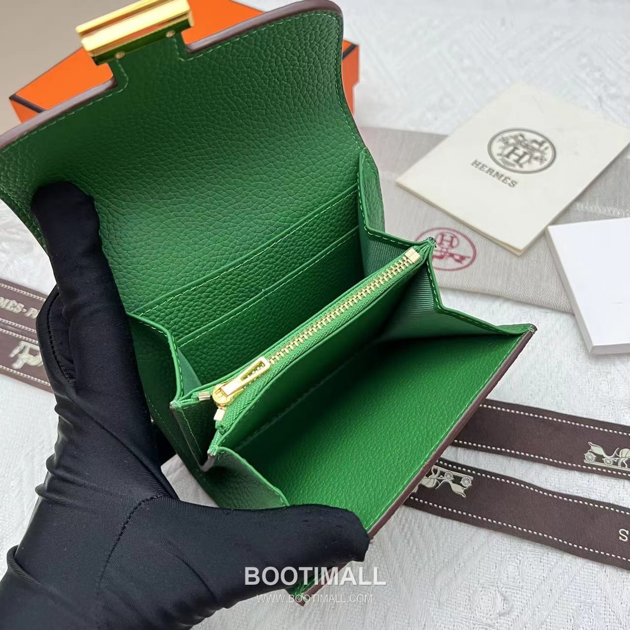 Hermès Constance Togo Leather Compact Wallet 537 에르메스 콘스탄스 토고 가죽 컴팩트 반지갑 14cm 9