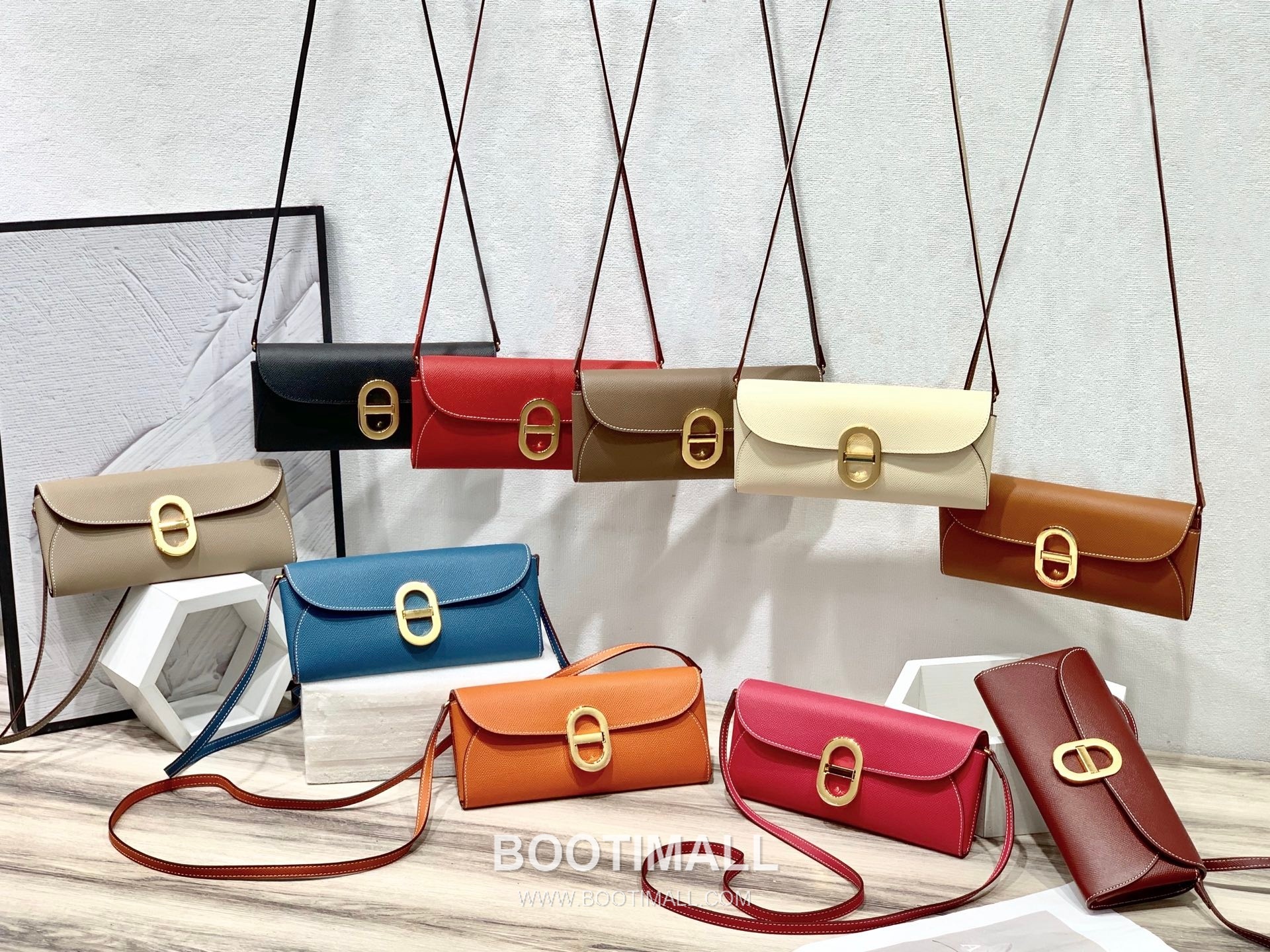 Hermès Maillon To Go Epsom Leather Wallet on Strap 961 에르메스 마이용 투 고 엡송 가죽 스트랩 장지갑 24cm 9