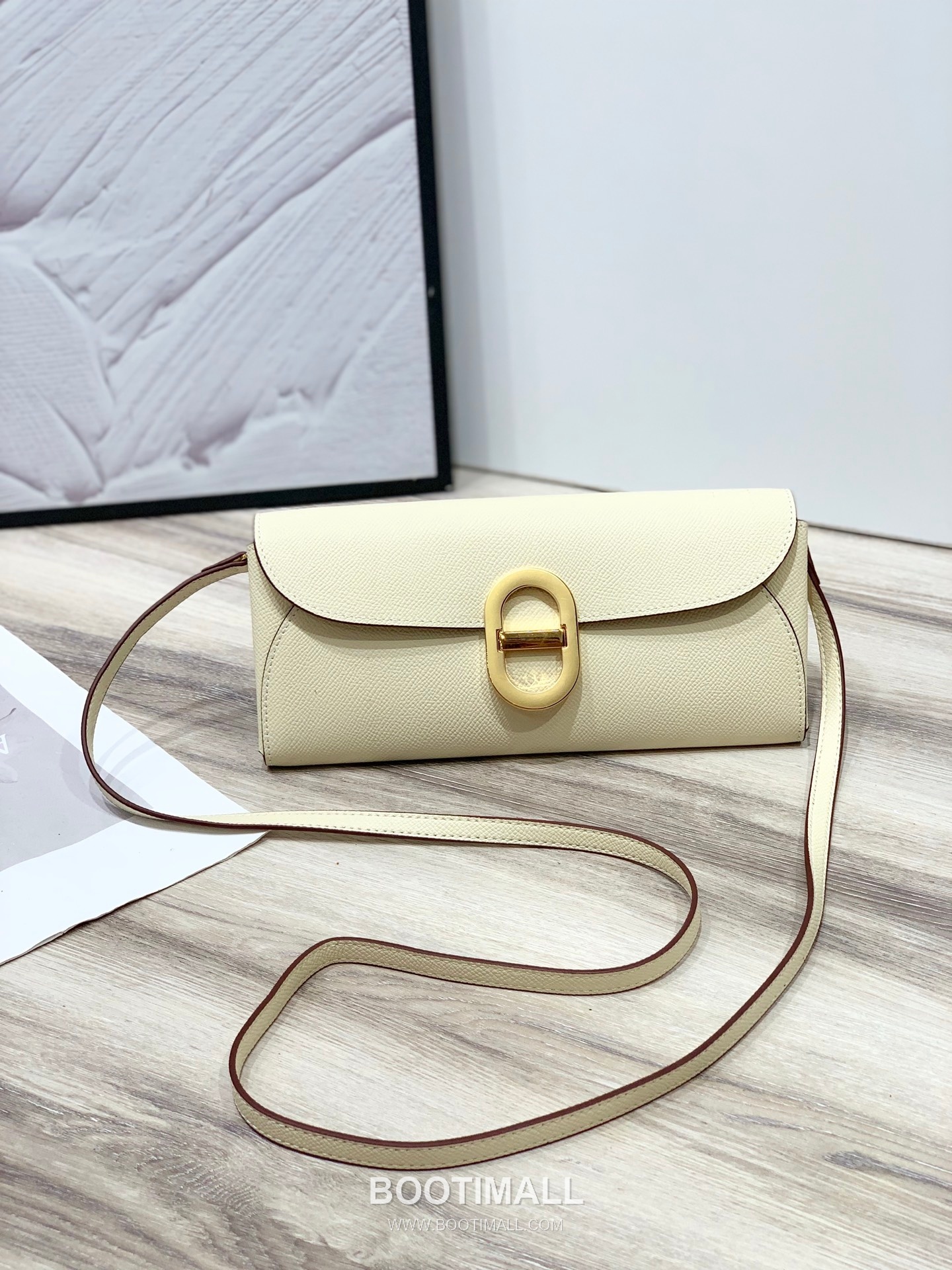 Hermès Maillon To Go Epsom Leather Wallet on Strap 961 에르메스 마이용 투 고 엡송 가죽 스트랩 장지갑 24cm 9