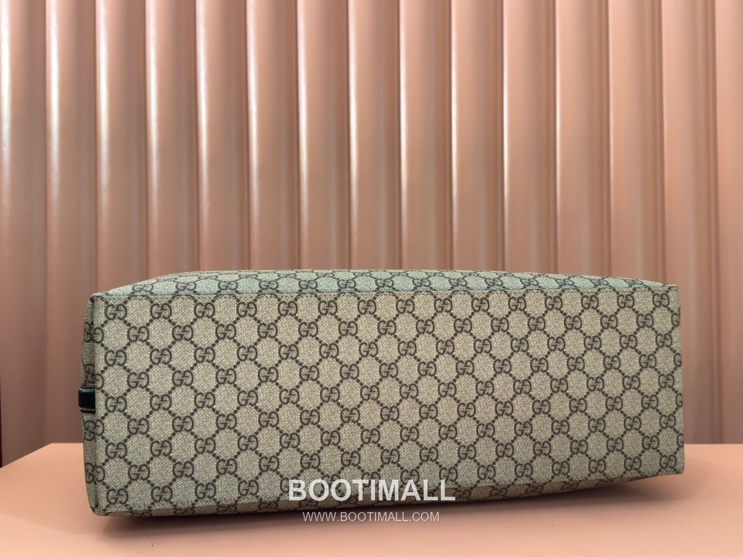 Gucci GG Emblem Large Tote Bag GG Supreme Canvas Leather Trim 815212 구찌 GG 엠블럼 라지 토트백 GG 수프림 캔버스 가죽 트리밍 45.5cm 8