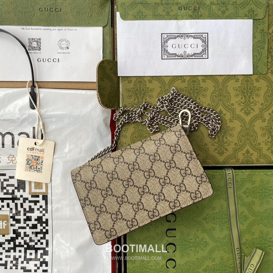 Gucci Dionysus GG Supreme Mini 476432 GG Canvas Shoulder Bag 구찌 디오니서스 GG 수프림 미니 476432 캔버스 숄더백 16.5cm 3