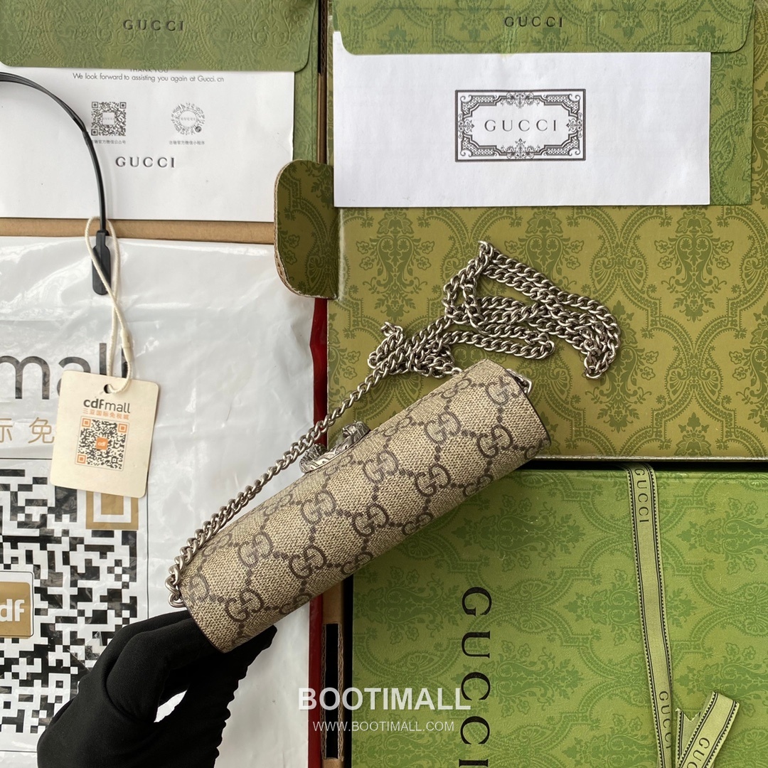 Gucci Dionysus GG Supreme Mini 476432 GG Canvas Shoulder Bag 구찌 디오니서스 GG 수프림 미니 476432 캔버스 숄더백 16.5cm 4