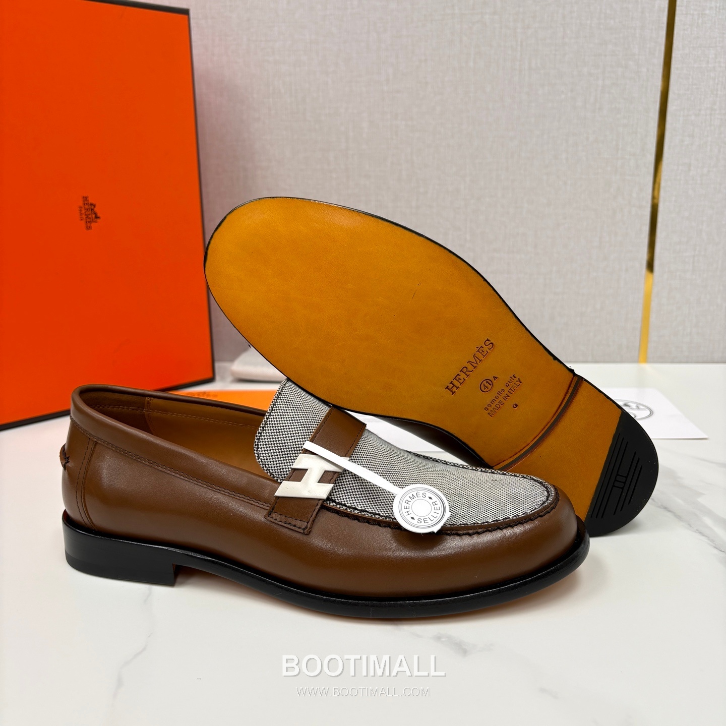 ## 신발 제품 스펙 분석

Hermès Milton Leather Loafers 에르메스 밀턴 레더 로퍼 5