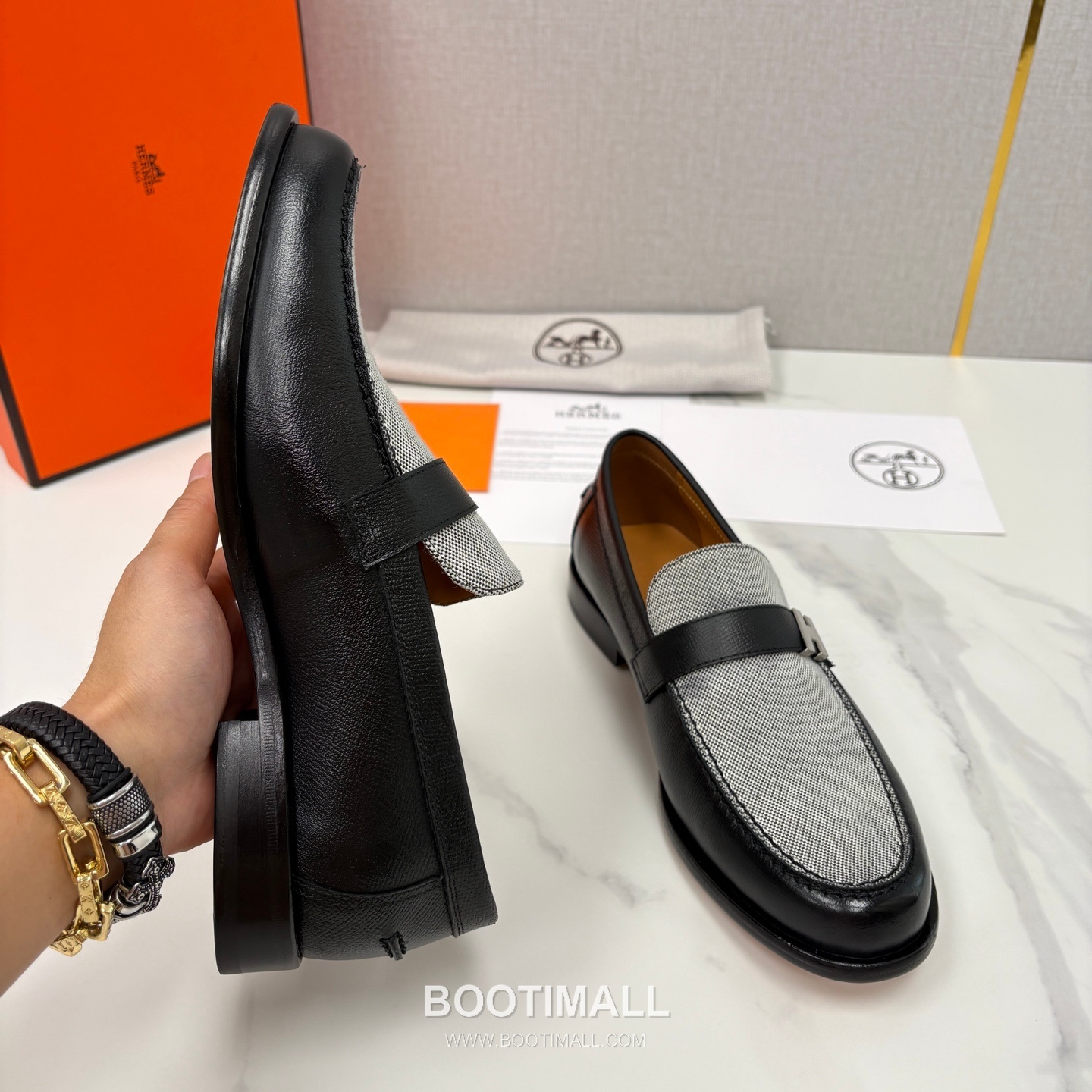 ## 신발 제품 스펙 분석

Hermès Milton Leather Loafers 에르메스 밀턴 레더 로퍼 8
