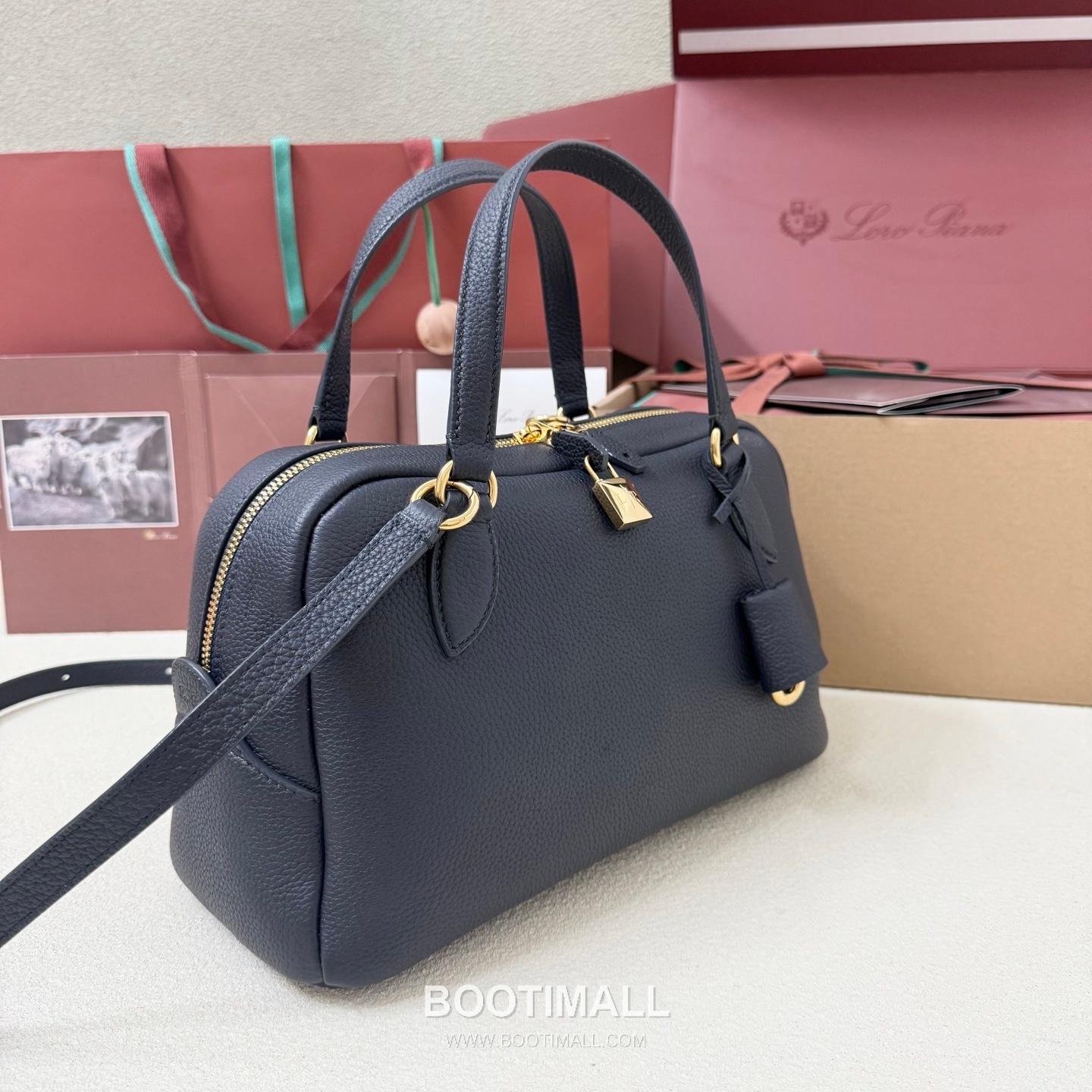 Loro Piana Needle Small Top Handle Bag FA 로로피아나 니들 스몰 토트백 카프스킨 31cm 2