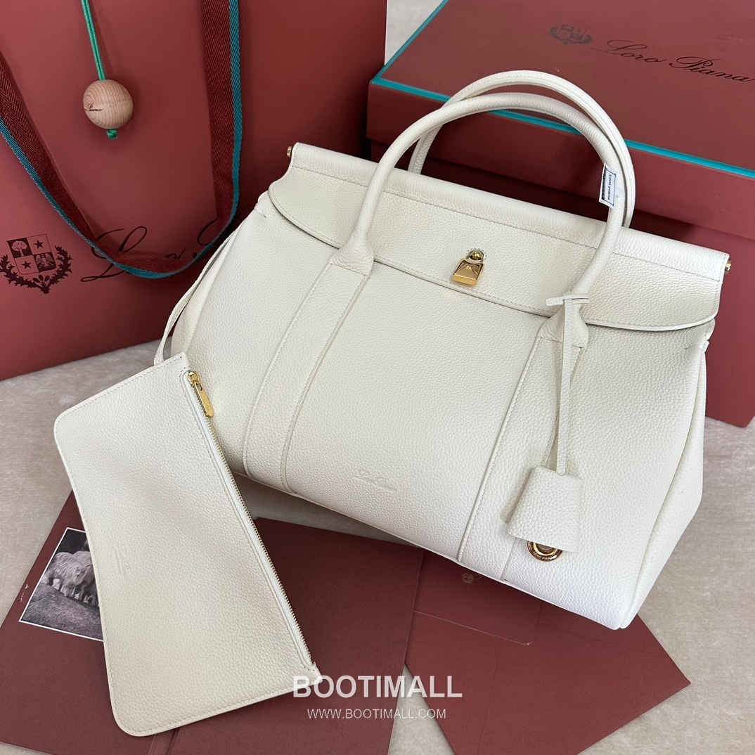 Loro Piana Loom L32 Medium Top Handle Bag 로로피아나 룸 L32 미디엄 토트백 카프스킨 33cm 2