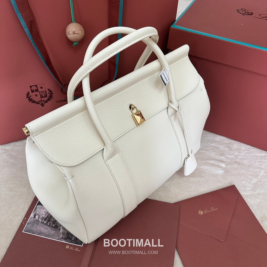Loro Piana Loom L32 Medium Top Handle Bag 로로피아나 룸 L32 미디엄 토트백 카프스킨 33cm 4