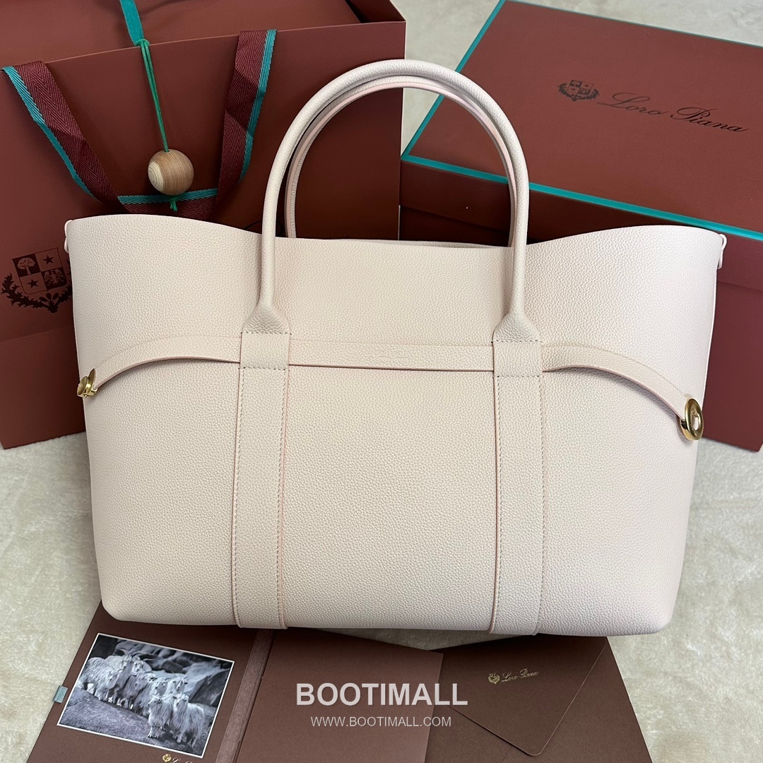 Loro Piana Ghiera Shopper Large Tote Bag FAO7463 로로피아나 기에라 쇼퍼 라지 토트백 그레인 카프스킨 40cm 1