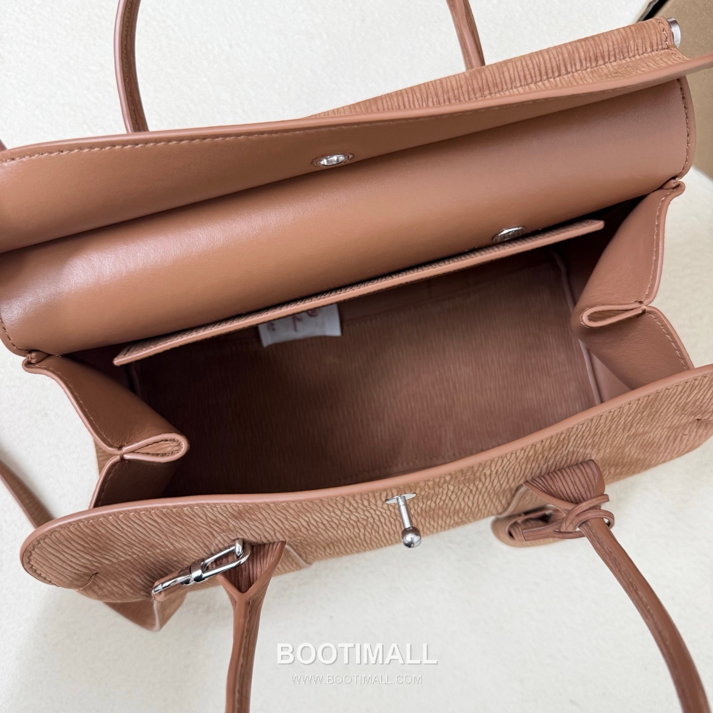 Loro Piana Loom L25 Small Top Handle Bag 로로피아나 룸 L25 스몰 토트백 스웨이드 카프스킨 25cm 9
