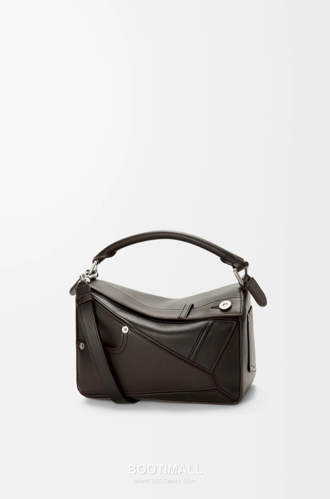 Loewe Panta Puzzle Small Shiny Calfskin Brown Handbag 로에베 판타 퍼즐 스몰 052557100 샤이니 카프스킨 브라운 핸드백 24cm 20