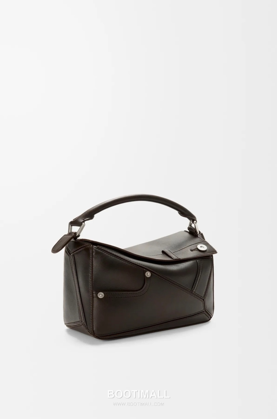Loewe Panta Puzzle Small Shiny Calfskin Brown Handbag 로에베 판타 퍼즐 스몰 052557100 샤이니 카프스킨 브라운 핸드백 24cm 21