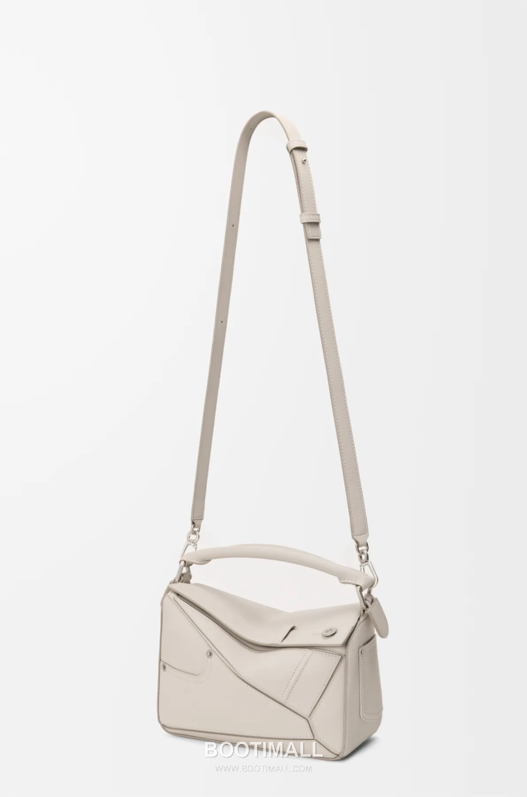 Loewe Panta Puzzle Small Shiny Calfskin Grey Handbag 로에베 판타 퍼즐 스몰 052557100 샤이니 카프스킨 그레이 핸드백 24cm 7