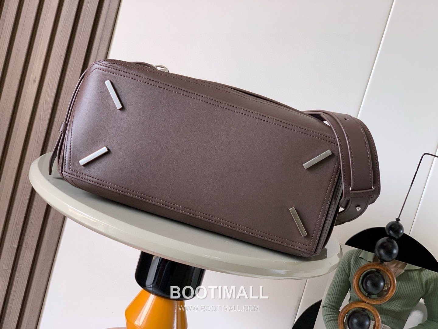 Loewe Puzzle Biker Large Shiny Calfskin Black Handbag 로에베 퍼즐 바이커 라지 652566115 샤이니 카프스킨 블랙 핸드백 33cm 11